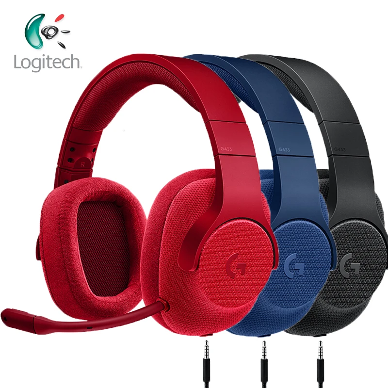 

Logitech G433 7.1 Surround Gaming Headset Wired Headset DTS Headphone with Mic Nintendo Switch PS4 Xbox One tablets and mobile