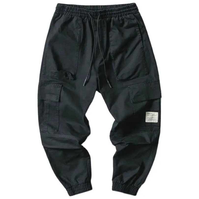 Spring Autumn Cotton Sports Trousers Men Tactical Boys Jogging Cargo Pants Male Joggers Casual Multi-pocket Men\'s Clothing 2023