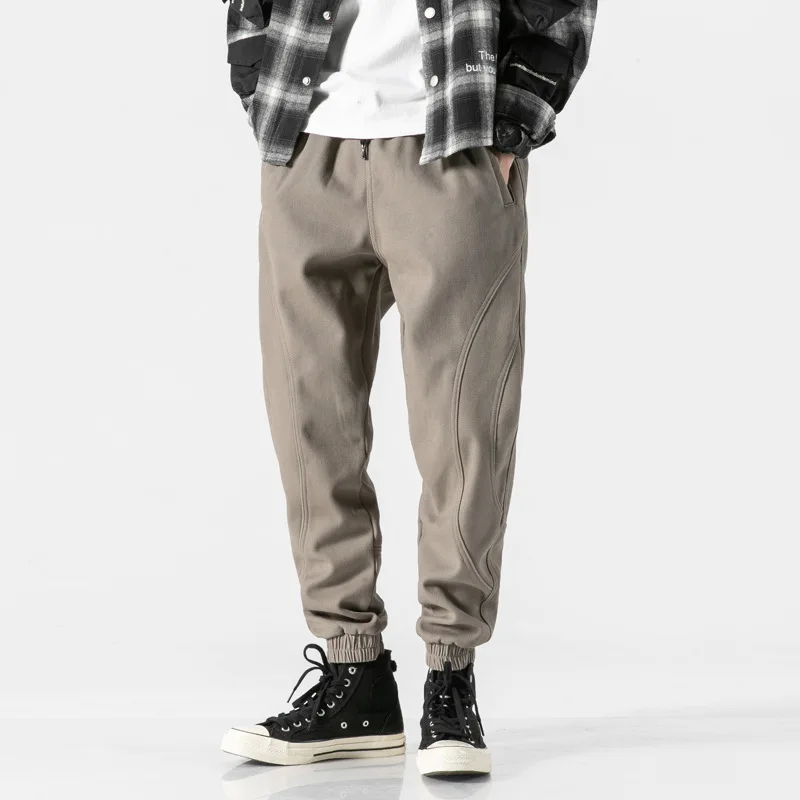 

Vertical Ze Produced 18aw National Trends Four Colors Brushed Pants with Velvet