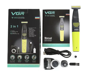 

Electric Beard Shaver Trimmer 2 in 1 Small T Head Beard Trim USB Charging Waterproof Male and Female Shaving Nose Hair Trimmer