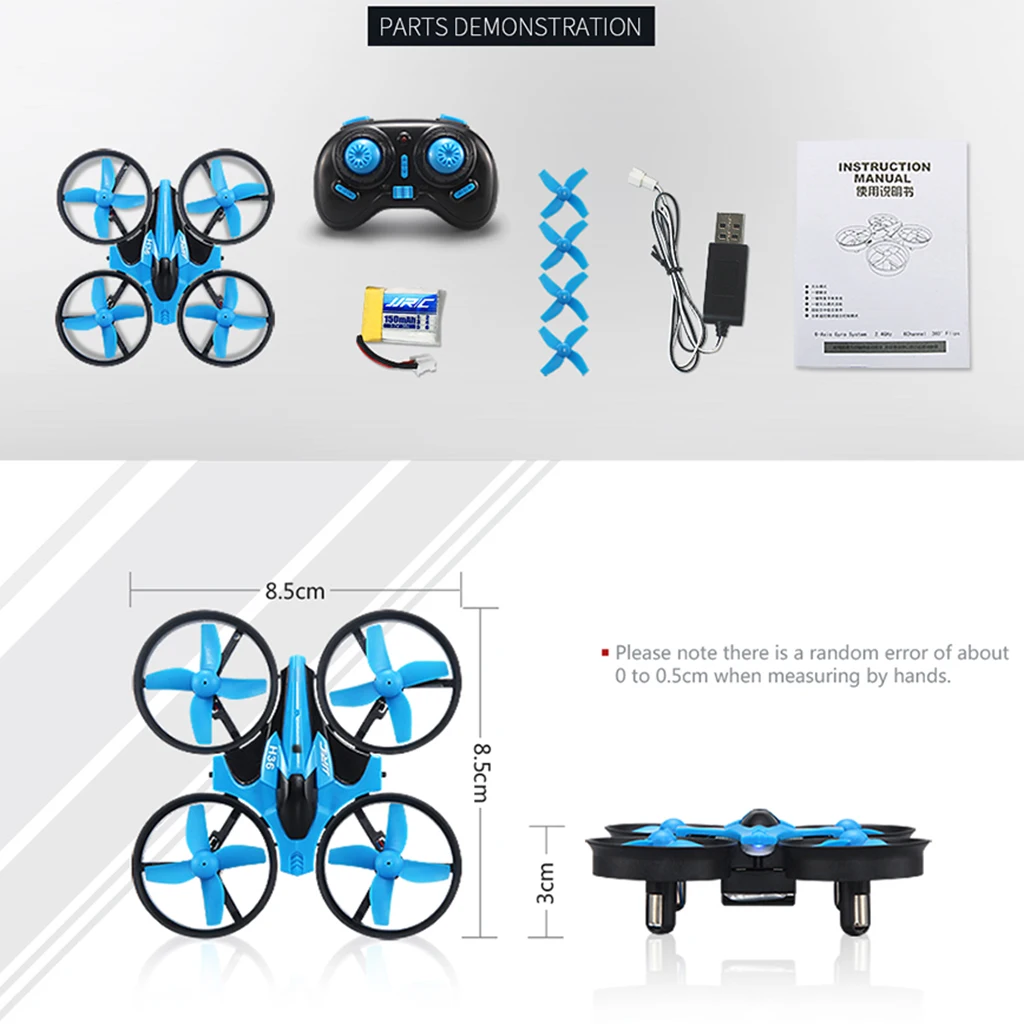 H36 MINI Pocket 6-Axis Infrared Control 3D  RC Quadcopter Toy