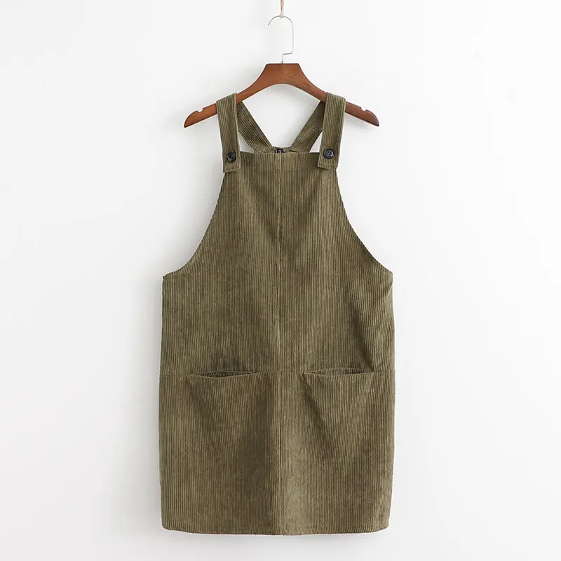 

Western Style 2019 Autumn New Style Versitile Fashion Casual Western Style Corduroy Suspender Skirt A8us2626