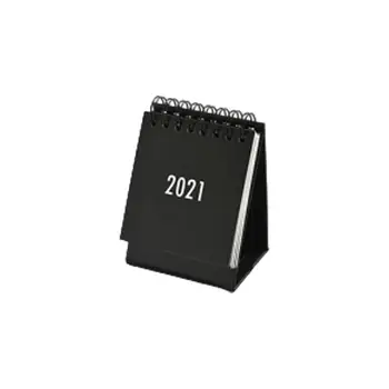 

2021 Delicate Simple Desk Calendar Refreshing Mini Note Coil Calendar Desktop Supplies School Office Book A0A5
