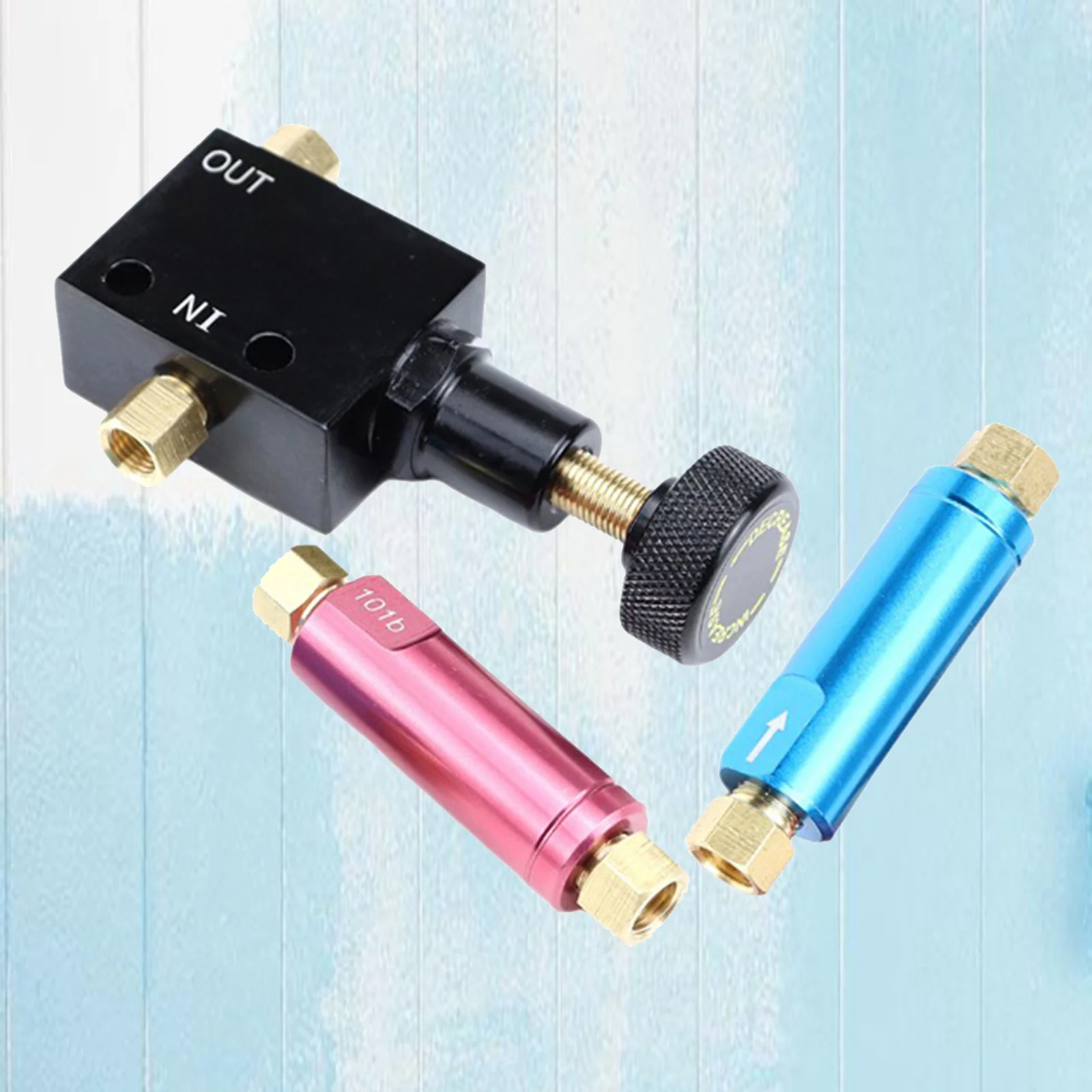 Black Adjustable Proportion Brake Valve and 2lb & 10lb Residual Valve