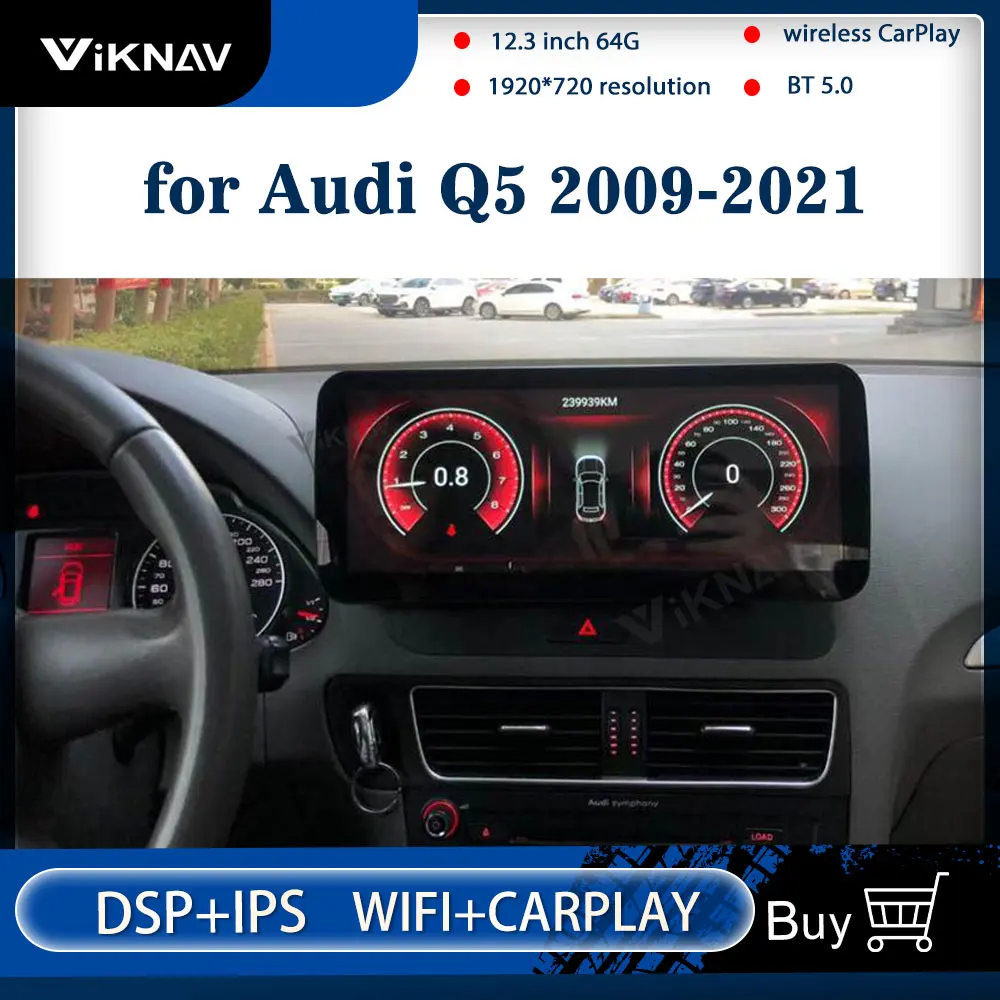 

Car Multimedia Player Android Auto Car Radio Tape Recorder Video Player HD Screen for Audi Q5 2009-2021