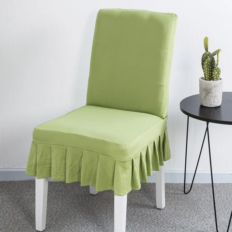 Сплошной цвет, спандекс, защитный чехол для гостиничного стула, полуупругий эластичный Чехол для стула в столовой, съемный чехол