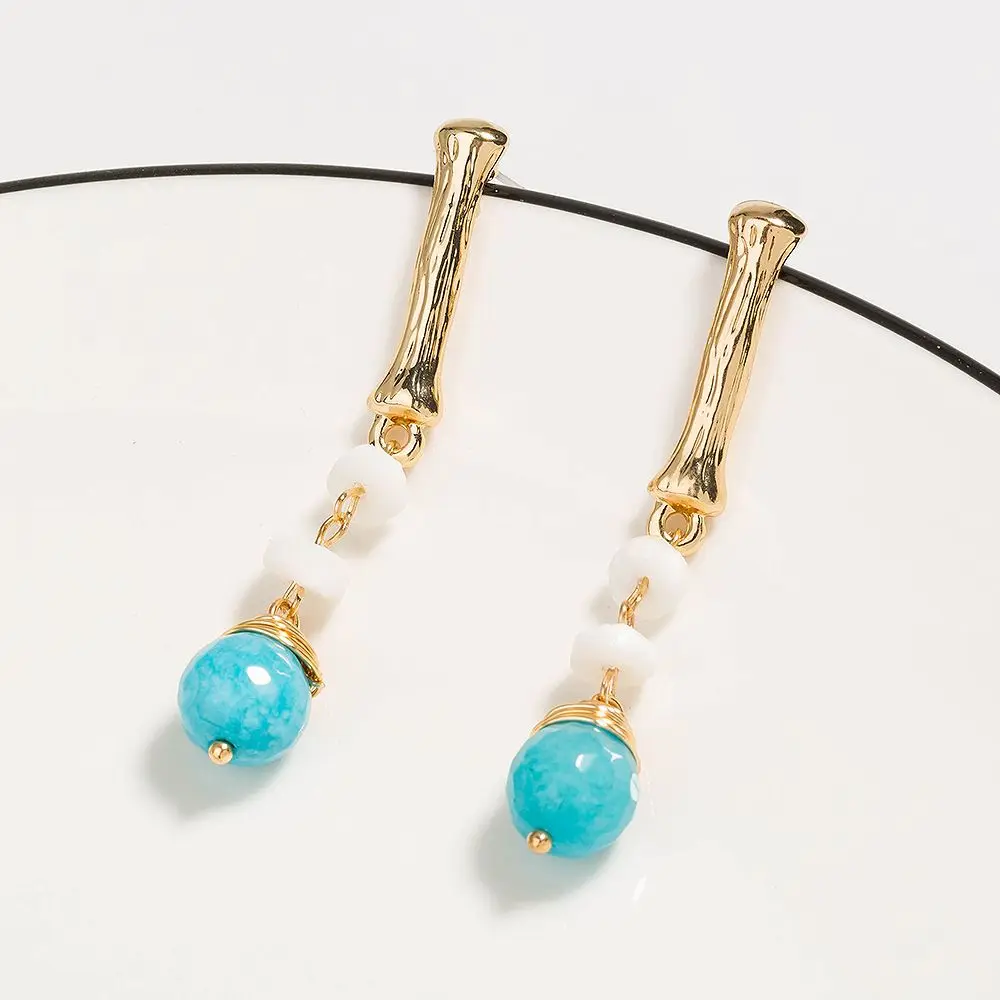 26 серьги с буквами золотые цветные каменные жемчужные для женщин Свадебная