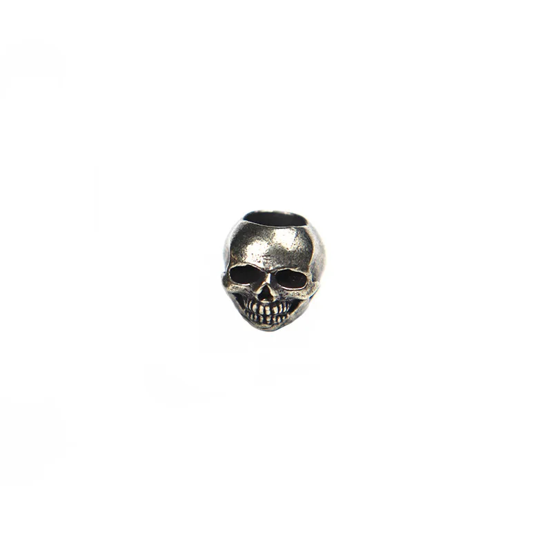 Pendentif en laiton argent sterling 925 soldat perles crâne à