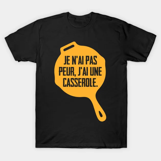 Мужская футболка Je nɺi pas peur jɺi une casserole. Футболка Для женщин | одежда