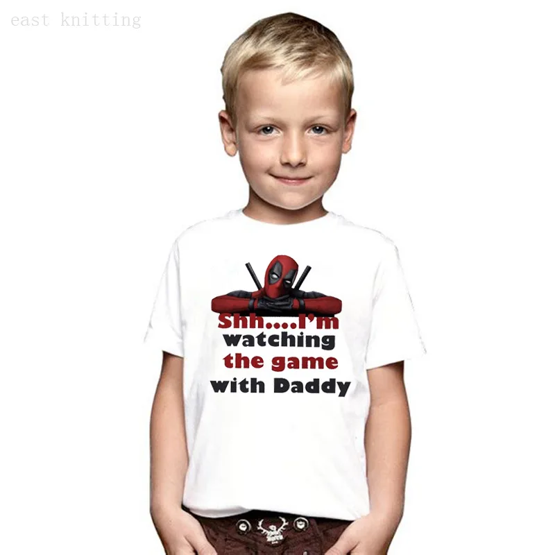 

Hot Selling SHH... I 'M Watching the GA M E with Daddy KID'S T-shirt