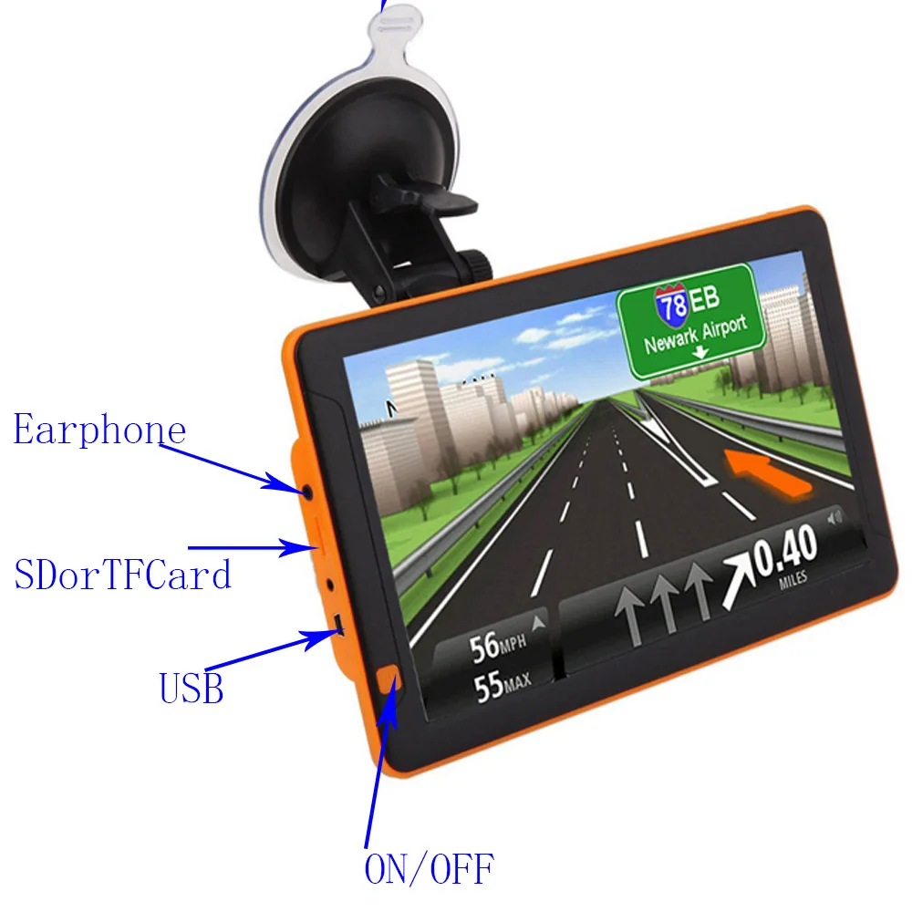 9 inch capactive touch screen truck Gps Navigator android 1G 16G with full EU map gps device for car