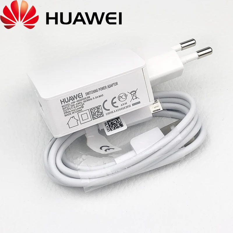 Оригинальное зарядное устройство huawei EU 5v2A Быстрая Зарядка адаптер питания usb микро кабель для P8 9 10 mate 10 lite Honor 8x 7x y6 P smart z