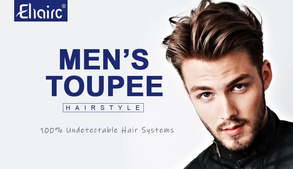 Bond--Male Hair Prosthesis Mono Lace,PU Front And NPU Back Men's Wig Durable Men's Capillary Prothesis 100% Natural Wigs For Men