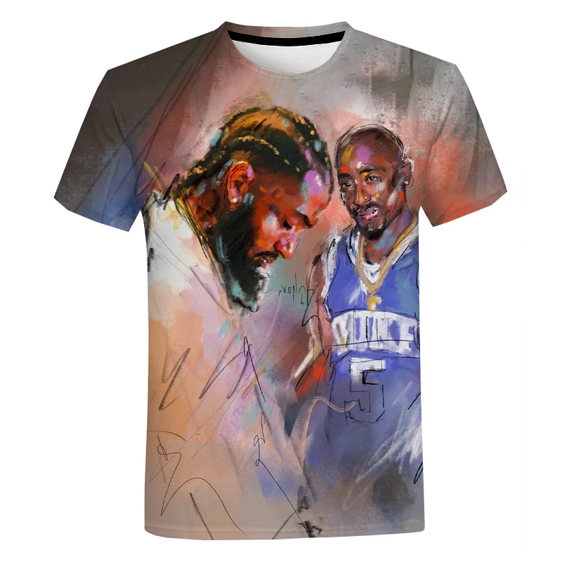 2Pac \u0026 Nipsey Hussle 3D Print T Shirt 