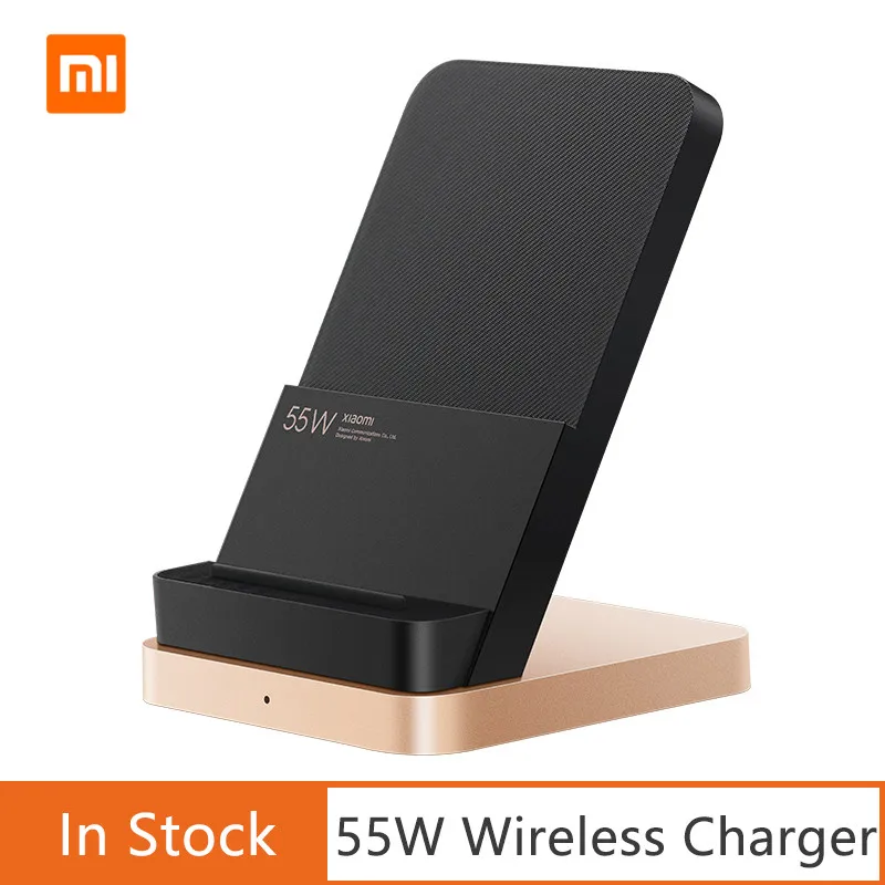 Новинка 2020 беспроводное зарядное устройство Xiaomi 55 Вт Максимальная вертикальная