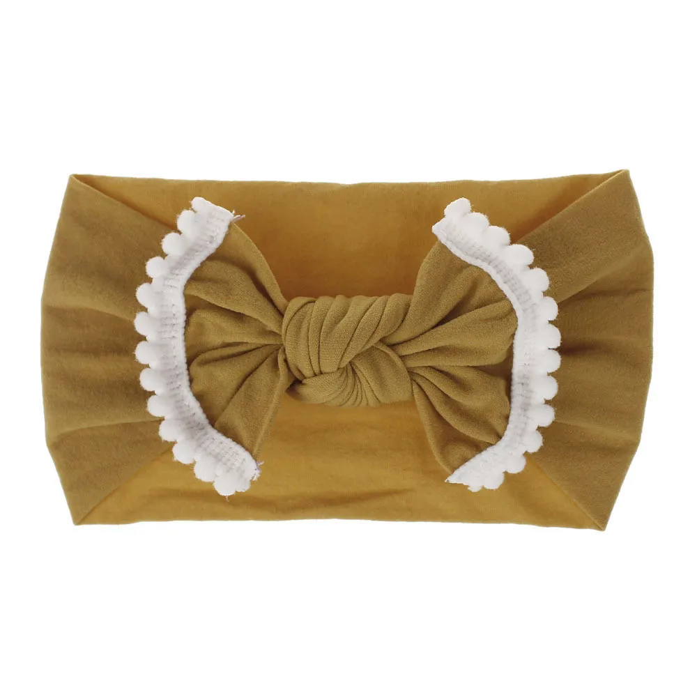 new baby headband Infant hair accessories Baby Toddler Infant Bowknot Headband Stretch Headwear Gift Toddlers headwrap