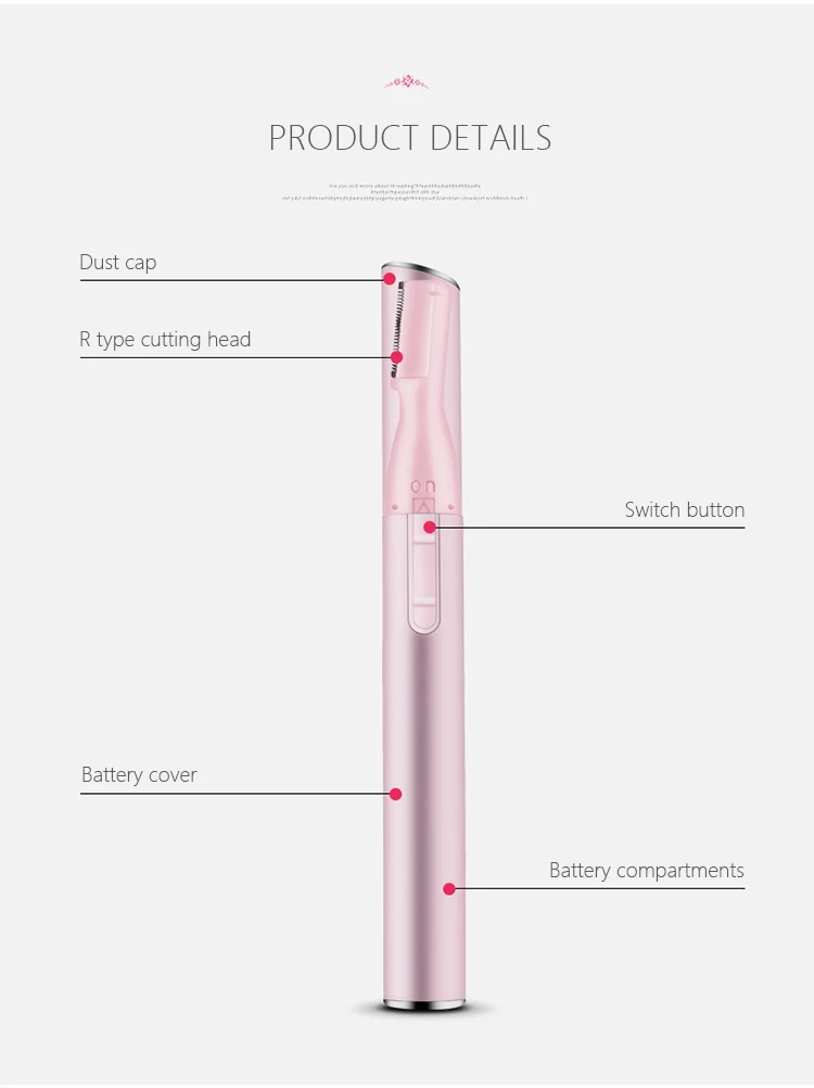 Электрические ножницы для лица и бровей, триммер для волос, мини, портативный, практичный, для женщин, для тела, бритва, лезвие, бритва, эпилятор для бровей