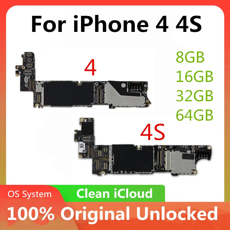 Материнская плата для iPhone 4 4S 5 5C 5S 6P 7P 7 материнская разблокированная официальная
