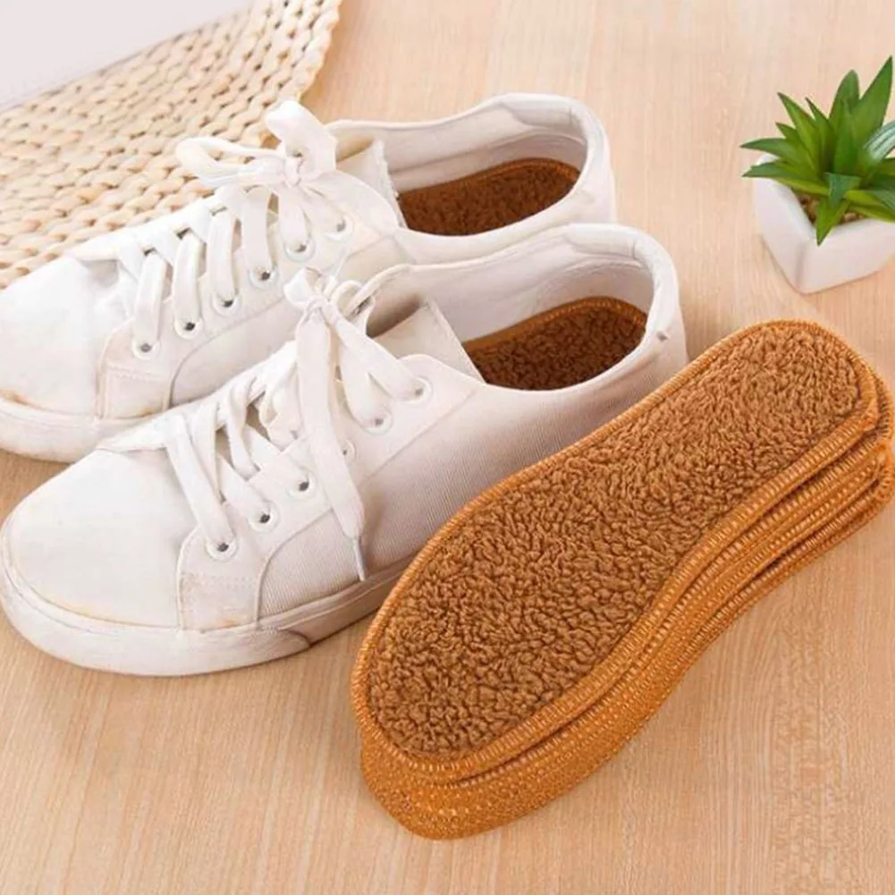 

1 Pairs thickening Soft plush insoles Unisex Breathable cotton warm insoles Autumn and winter Martin boots internal Shoe Pad