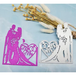 Nouvelles matrices de découpe en métal, pochoir de mariage romantique, matrices de découpe, timbres artisanaux de Scrapbooking, 2021 