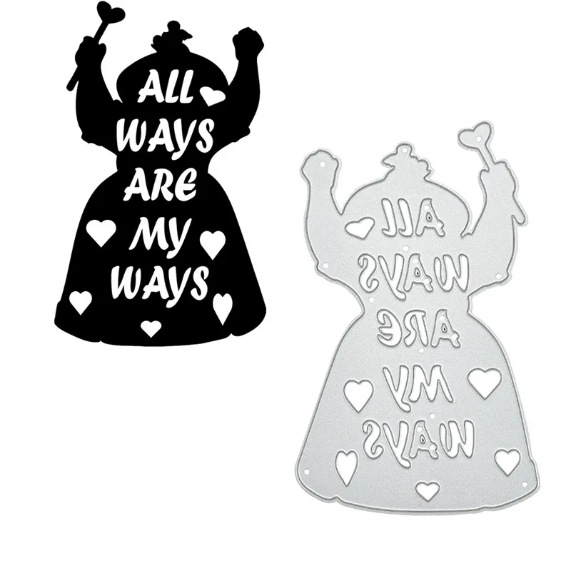 

GJCrafts Witch Halloween Metal Cutting Dies Scrapbooking Letter Dies Album Embossing Stencil Die Cut Craft Dies Card Decoration