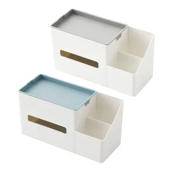

Multipurpose Tissue Storage Box, Remote Control Phone Debris Sorting Box Desktop Organizer