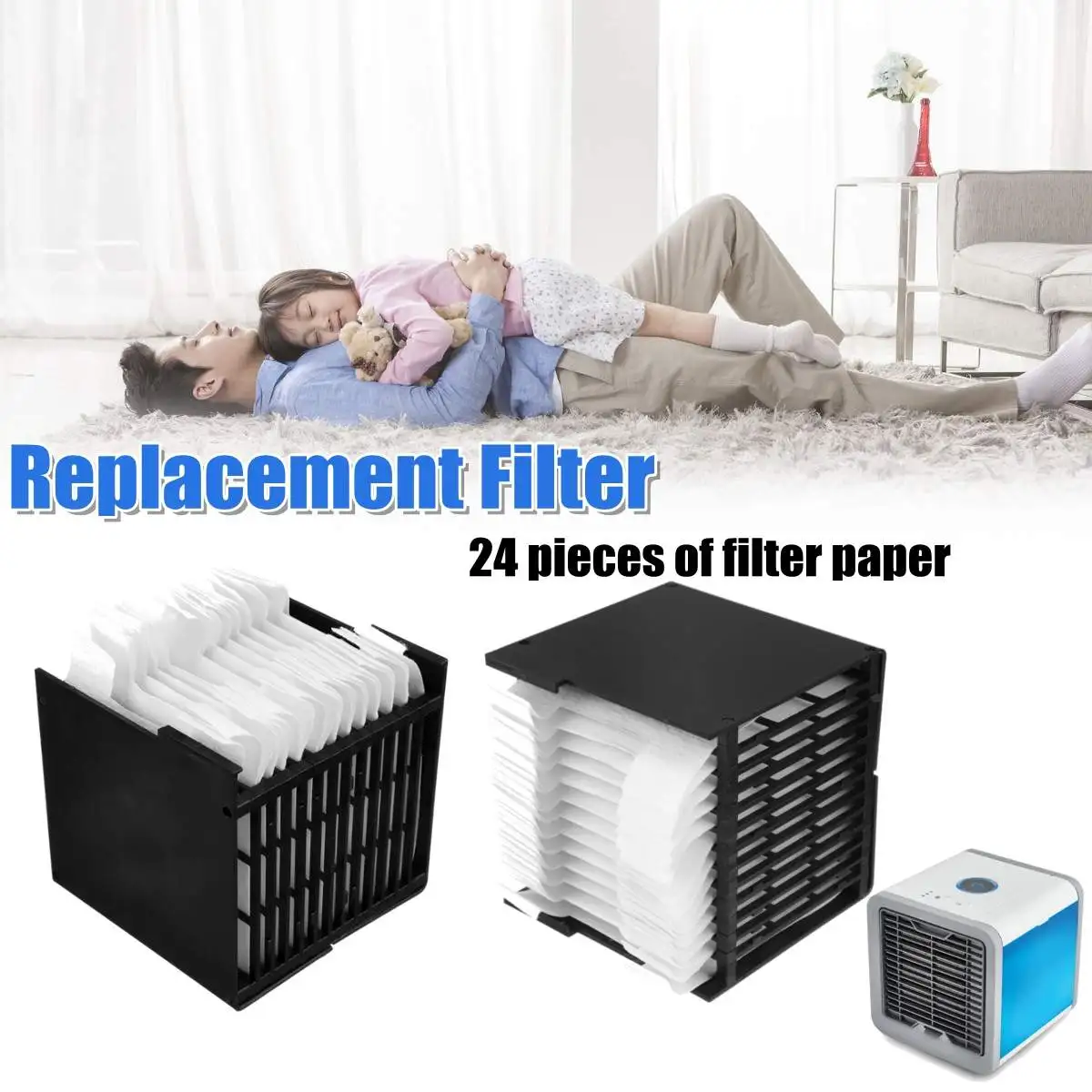 USB Mini Portable Air Conditioner Humidifier Purifier Led Light Desktop Air Cooling Fan Cooler Fan for Office Home|Кондиционеры| | АлиЭкспресс