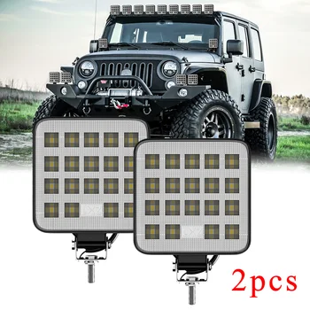 

Spotlight Car Modified Work Light Lamp DC12-80V & Bracket Fog light Bracket 54W