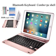 Для iPad 9,7 6-го iPad 9,7 5-го Поколения iPad Pro 9,7 air 1 Air 2 чехол с клавиатурой, Складная Беспроводная Bluetooth клавиатура