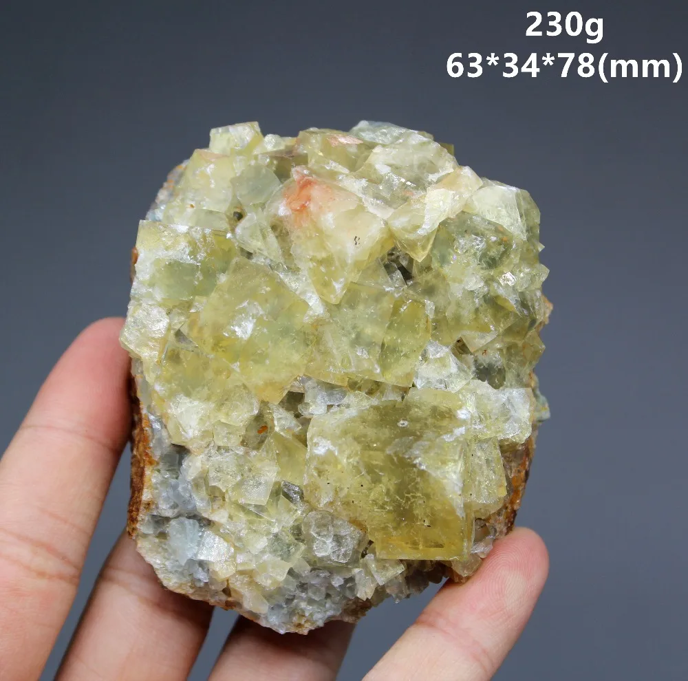 Rare! 100% Natural big yellow fluorite Cluster mineral specimens Stones and crystals Healing crystal