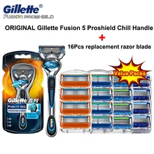 Original Gillette Fusion 5 Proshield Chill Razor holder For men safety shaving Straight razor Replace razor blade cassettes