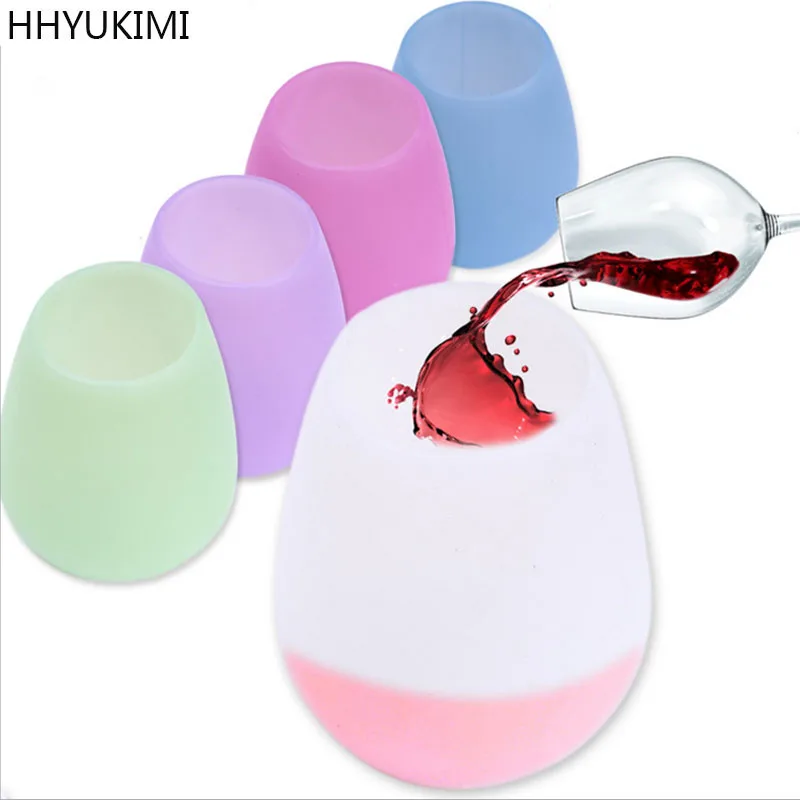 HHYUKIMI copas de silicona plegables irrompibles de alta gama, vino