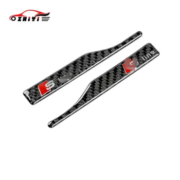 

Car protection carbon fiber decorative stickers scratch resistant for Audi rearview mirror anti-collision strip A4LA6LA5Q2LQ5Q3