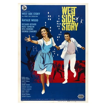 

D0701 WEST SIDE STORY Movie Grease Broadway Silk Fabric Poster Art Decor Indoor Painting Gift