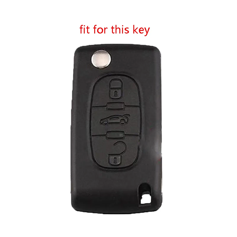 Силиконовый чехол для автомобильного ключа Peugeot 206 307 208 308 407 207 3008 4008 RCZ 607 SW