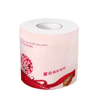 

1 Roll Toilet Paper No Fluorescent Agent Soft Stronge 4-Ply Sheets Bath Tissue