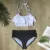 Children Girls Bikini Set 2021 Falbala Two-Pieces Swimming Suit Summer Halter Kids Girl Swimwear Купальник Бандажный Купальник