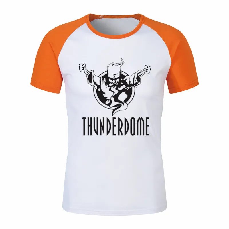 Новые крутые дизайнерские рубашки Thunderdome Hardcore Wizard для взрослых повседневные топы с короткими рукавами футболка мужская футболка простой стиль футболка - Цвет: P1753F-orange