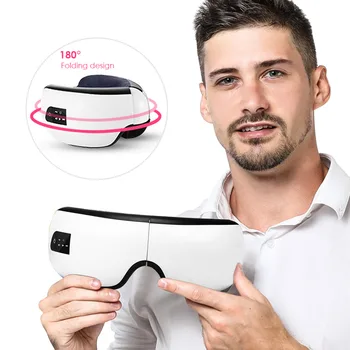 

Chargeable Electric Vibration Bluetooth Eye Care Device Wrinkle Fatigue Relieve Vibration Massage Hot Compress Therapy Glasses