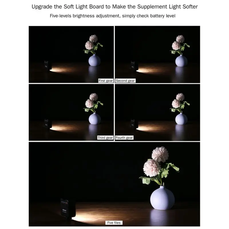 ULANZI VL49 светодиодный фотографический свет со встроенной литиевой батареей камеры фотографии мобильного телефона клетка кролика сапоги на холодную погоду лампа
