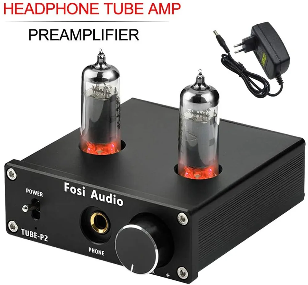 2 channel amp Fosi Audio P2 integrated Portable Headphone Amplifier Vacuum Tube Amp Mini HiFi Stereo Audio with Low Ground Noise for Headphone 3000 watt amp