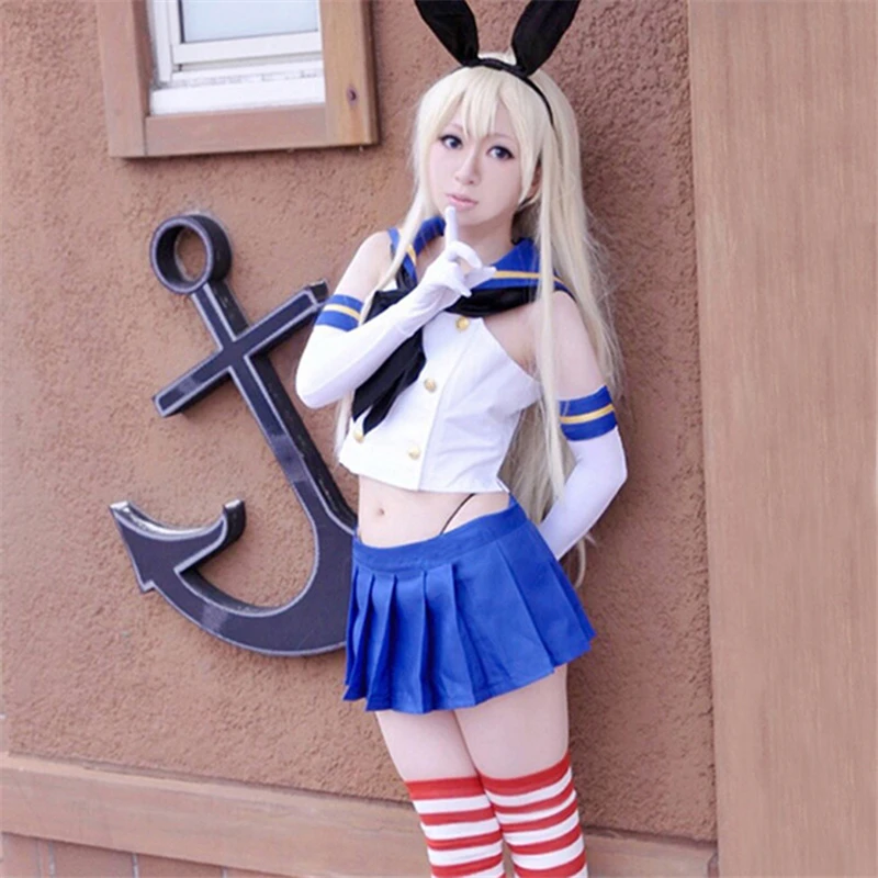 Аниме Kantai Collection Cos Shimakaze женский косплей для вечевечерние НКИ на Хэллоуин девушек