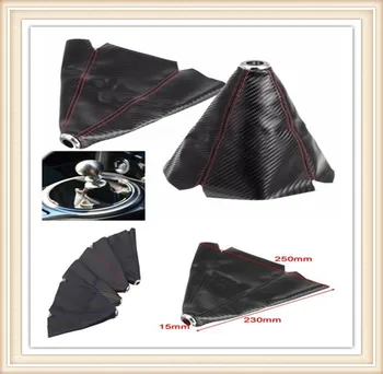 

Fiber Leather Gear Knob Automatic Shifter Boot Cover for Peugeot Jeep Harley-Davidson Buick Bentley Scania 6008 301 408