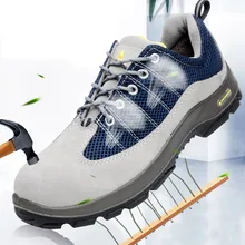 Deltaplus Safety Shoes Steel Toe Cap Puncture-proof Summer Breathable Labor Shoe Boots Non-slip Wear-resistant Working Shoes