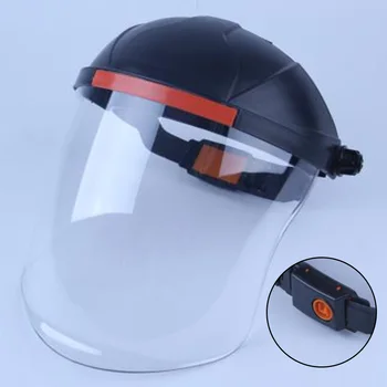 

Safety Transparent Lens Protective Full Face Film Shield Adjustable Plastic Anti-Fog Anti-Saliva Anti-splash Faceshield