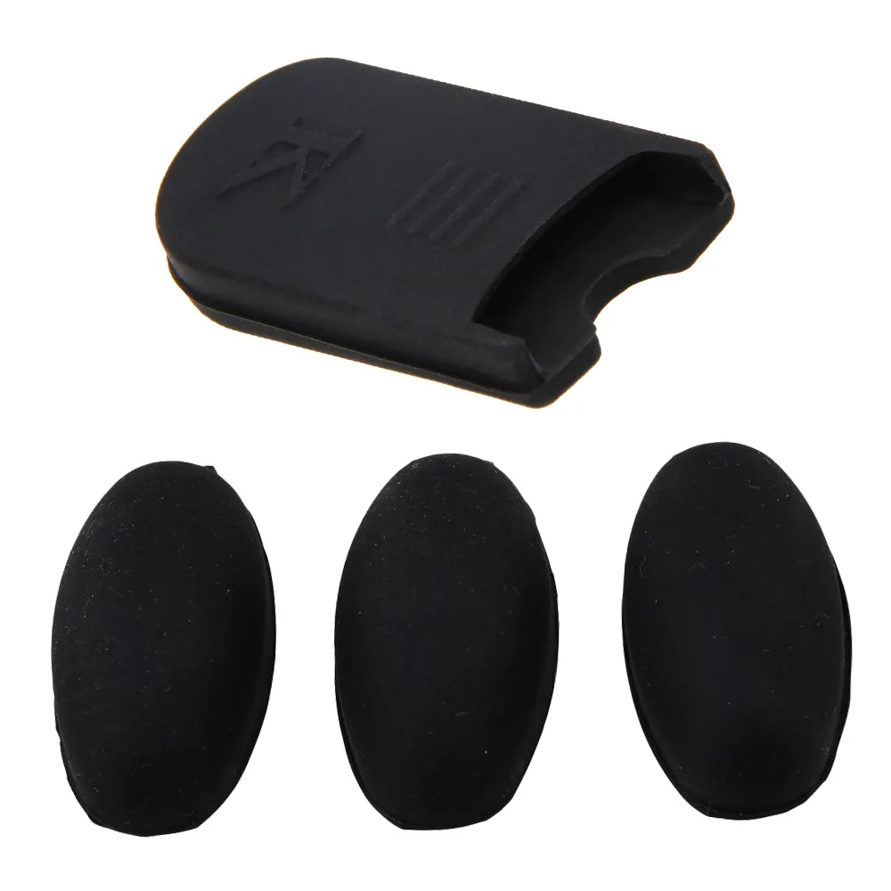 Saxophone Mouthpiece Cushions Saxophone Parts Accessories 4pcs/set Saxophone Rubber Thumb Rest Cushions Palm Key Risers Pads Finger Protector for Alto/Soprano/Tenor Sax