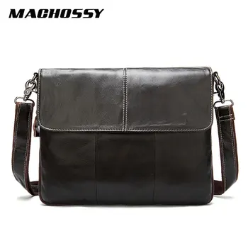 

Men's Bags Genuine leather crossbody bags male Zipper Shoulder messenger bag men leather men Clutch bag Flap big capacity