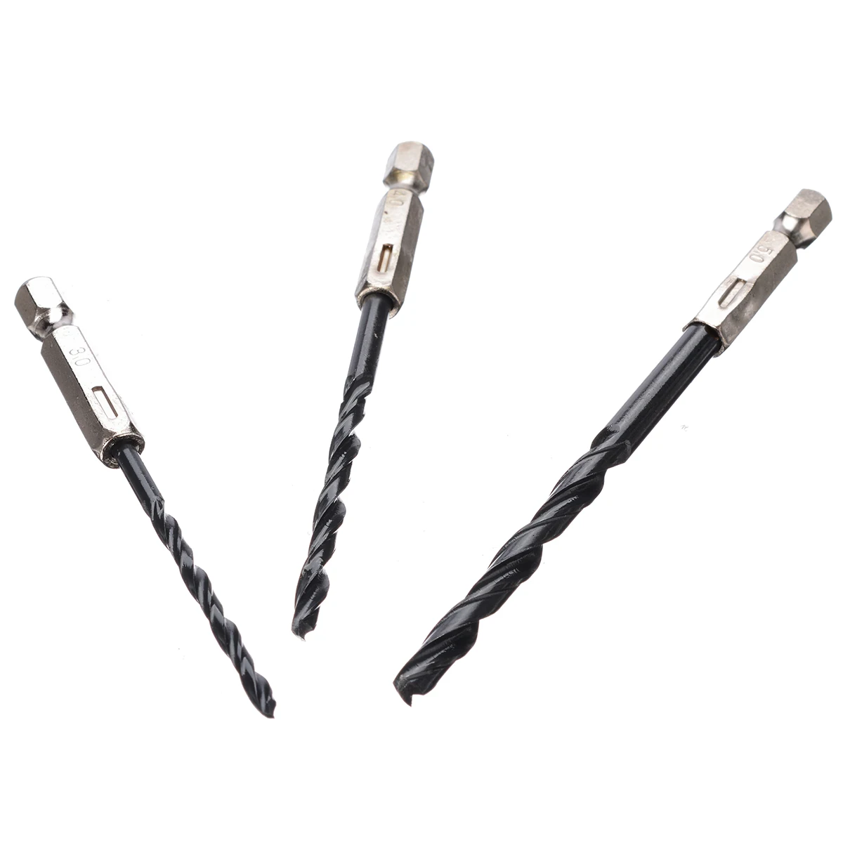 15pcs/set 3mm 4mm 5mm HSS Drill Bit Set 1/4" Hex Shank Screwdriver Twist Drill Bit Wall Woodworking Drill Bits Tools