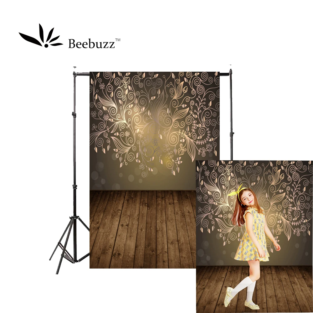 

Beebuzz photo backdrop dreamy gold pattern backgroung studio and family portraits photophone