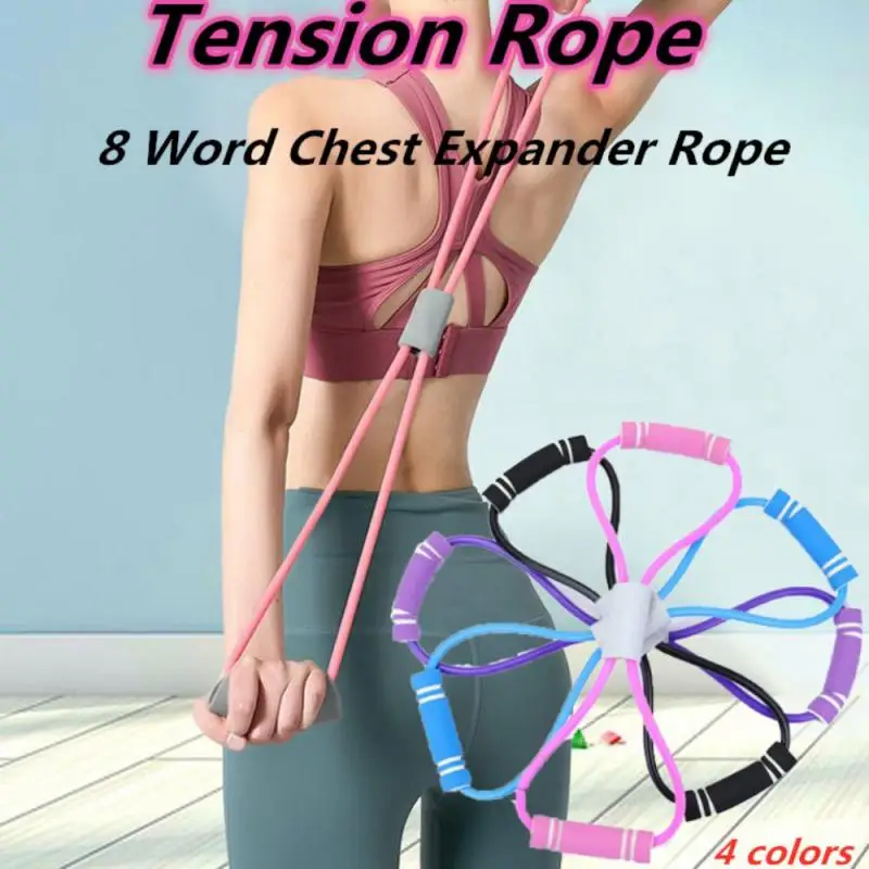 Pedal tensioner Pedal sit-ups tensioner Chest Expander Elastic Rope Fitness Equipment Home Belly Reduction Chest Expansion Rope